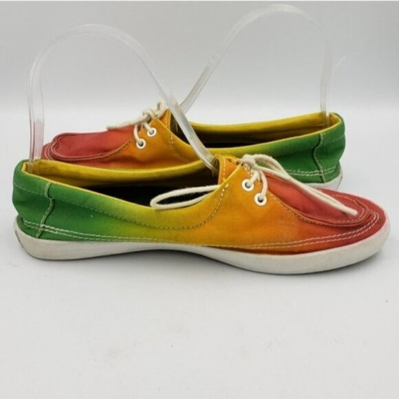 Vans Surf Sider Lace up Tie Dye Boat Shoe Women's Size 7 - Picture 8 of 15